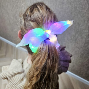 Scrunchie lichtjes wit(oren)