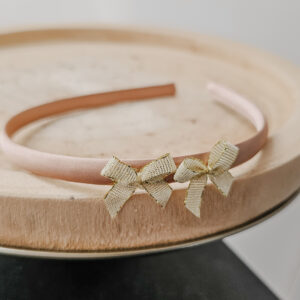 Haarband met gouden strikjes