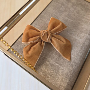 Strik velours camel
